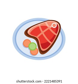 food plate icon vector image on white background