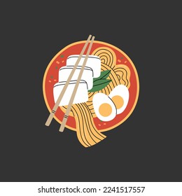 Food plate traditional dish vector design