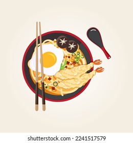 Food plate traditional dish vector design