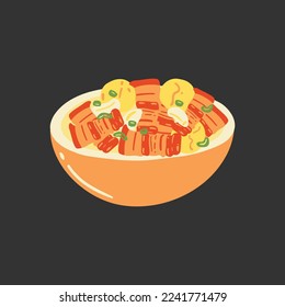 Food plate traditional dish vector design