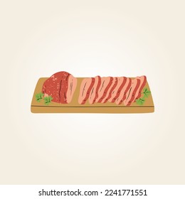 Food plate traditional dish vector design