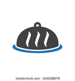 Food platter icon. Fully editable vector illustration symbol.