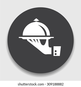 Food Platter Serving Sign Icon