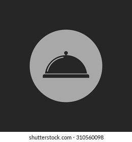 Food platter serving sign icon