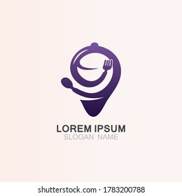 Icono de plantilla de diseño de combinación de logotipo de punto de alimentación