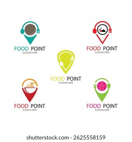 food point logo design collection