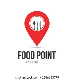 Food Point Logo Design Template
