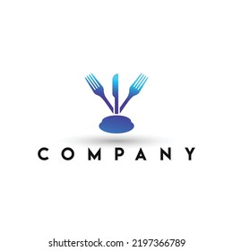 Food point logo design, Food logo template