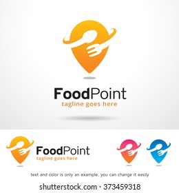 Food Point Logo Design Template 