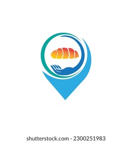 Food Point Logo designs concept vector, Restaurant logo designs template illustration