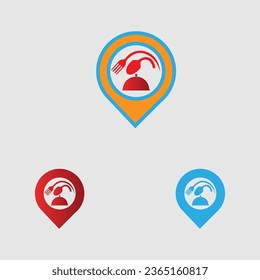 Food Point Logo designs concept vector, Restaurant logo designs template illustration