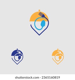 Food Point Logo designs concept vector, Restaurant logo designs template illustration