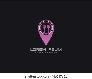Food Point Logo Vector