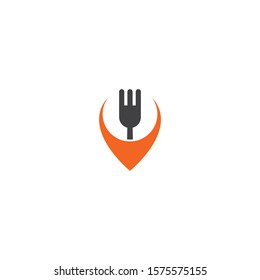 Food point logo vector template