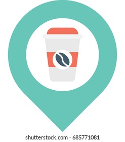 
Food Point Vector Icon 
