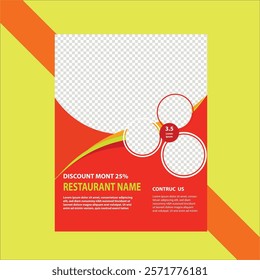 Food poster or flyer design template