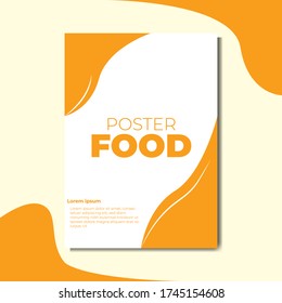 food poster with orange colour