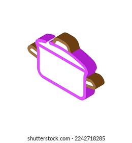 food pot cooking isometric icon vector. food pot cooking sign. isolated symbol illustration