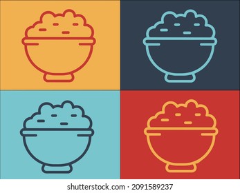 Food Potatoes Logo Template, Simple Flat Icon of food,potato,meal