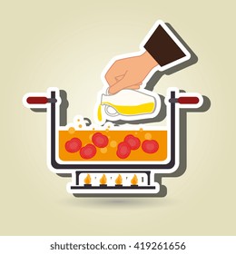food preparation instructions design 