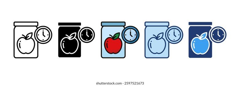 Food Preservation Icon Set Multiple Style Collection