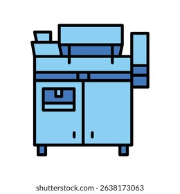 Food processing equipment color line icon for digital and print projects. PFAS product. Minimal clean icons for apps and websites. Modern simple icons for UI UX and branding