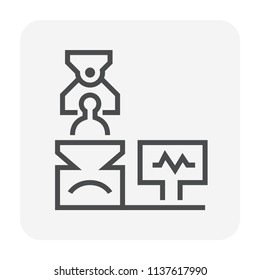 Food processing industry icon, 64x64 perfect pixel and editable stroke.