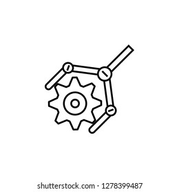 Food processing industry icon. Automated line confectionery. Vector illustration in modern style Vector icon