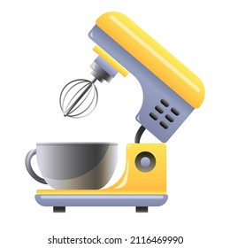 Food processor icon cartoon vector. Kitchen mixer. Blender machine