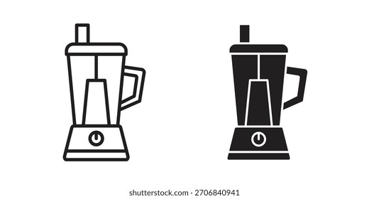 Diseño de símbolo de contorno de concepto de icono de procesador de alimentos. Ilustración de elemento simple.