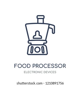 food processor icon. food processor linear symbol design from Electronic devices collection.