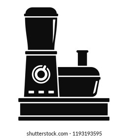 Food processor icon. Simple illustration of food processor vector icon for web design isolated on white background