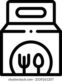 food processor icon. Thin Linear Style Design Isolated On White Background