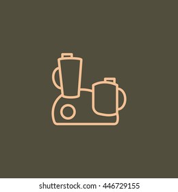  Food processor icon Vector. 