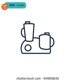  Food processor icon Vector.