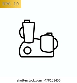  Food processor icon Vector.