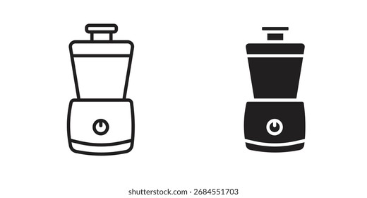 Food processor icons simple vector set. logo sign symbol set