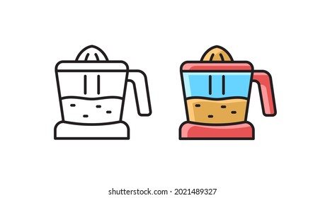 Food Processor line icon. Simple outline vector symbol.