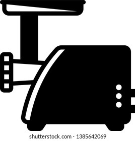 Food processor thin line icon. Electric grinder vector illustration isolated on white. Chopper outline style design, designed for web and app. Eps 10