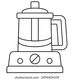 Food processor vector illustration editable project.