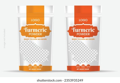 Food product disposable packaging isolated vector templates.