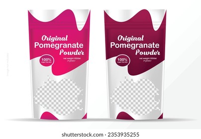 Food product disposable packaging isolated vector templates.