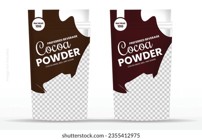 Food product disposable packaging isolated vector templates.
