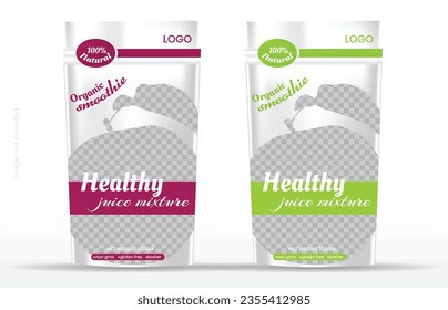 Food product disposable packaging isolated vector templates.