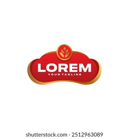 Food Product Label Logo Design. Bakery Logo Template Vector