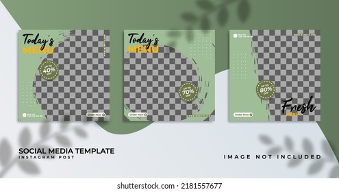 food promo social media post template