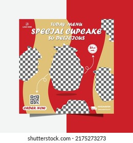 food promotion flyer template design