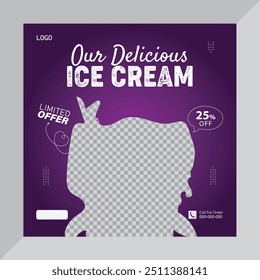 Promoção de Alimentos Social Media Post Design