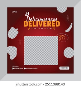 Food Promotion Social Media Post Design