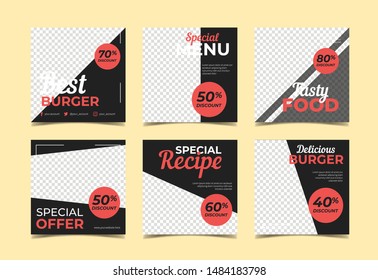 Food promotional banner template Vol.1